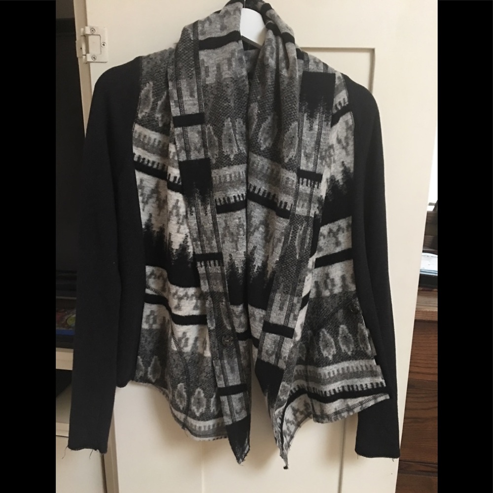 Anthropologie Cardigan with Aztec design